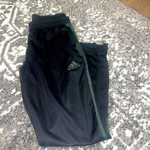 Mens adidas’s black and grey track pants size medium
